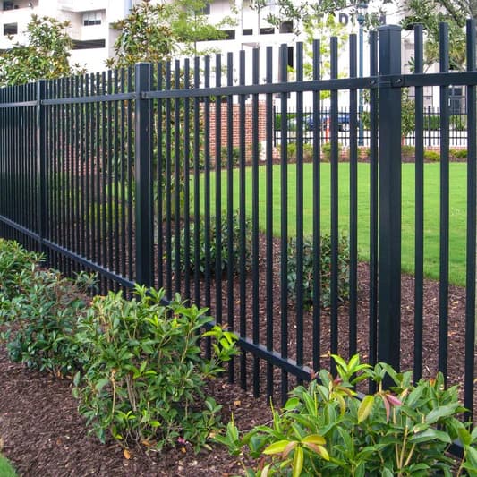 Iron Fencing installed by Alpine Fence & Deck