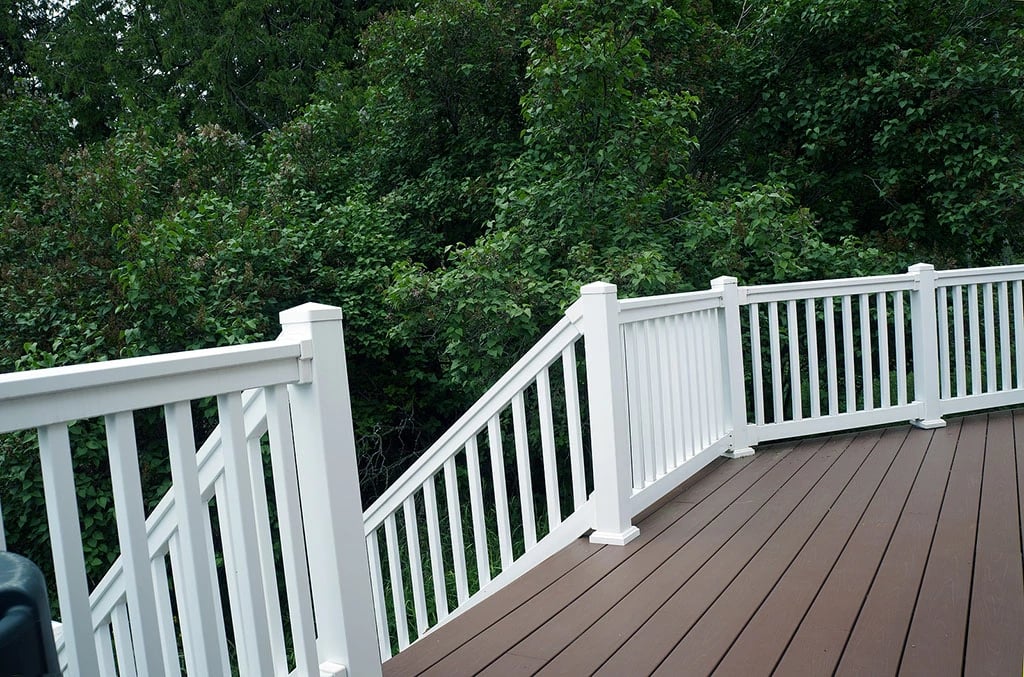 Vinyl Railing installed by Alpine Fence & Deck in Utah